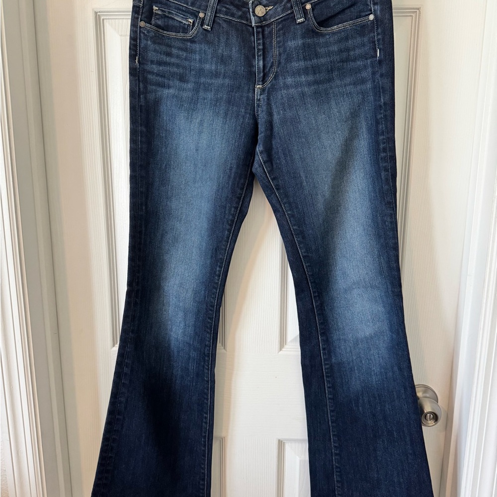 Brand: Paige. Mid rise waist, bootcut Jeans
